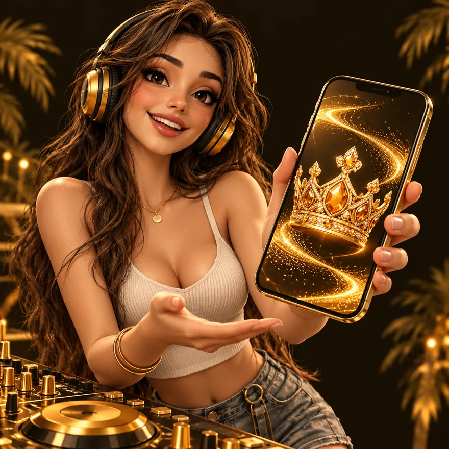 Smartphone with crown — Lucky Vibe