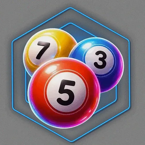 Numbered bingo balls