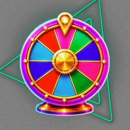 Colourful prize wheel