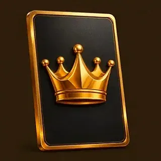Crowned casino card — Lucky Vibe