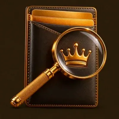 Wallet and magnifier — Lucky Vibe