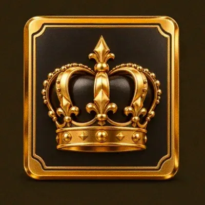 Crown emblem card — Lucky Vibe