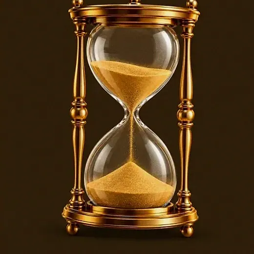 Ornate hourglass — Lucky Vibe