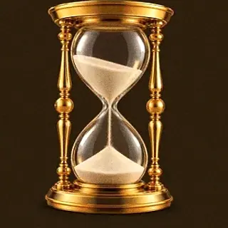 Golden hourglass — Lucky Vibe