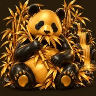 Panda eating bamboo — Lucky Vibe